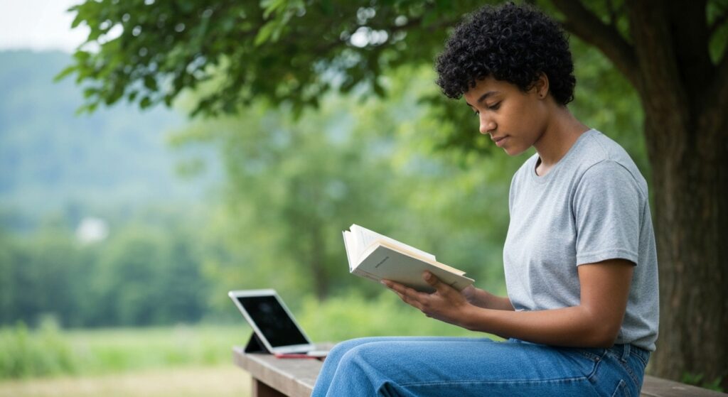 Contraste entre leitura profunda e superficial na era digital